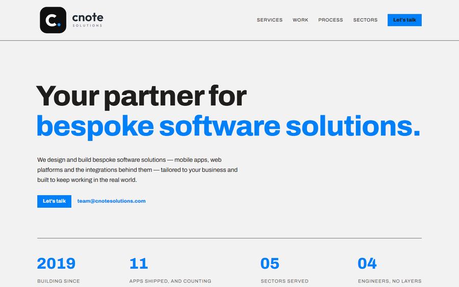 Cnote Solutions — site preview